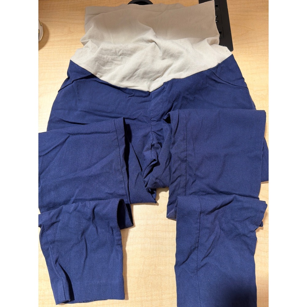 Motherhood Maternity Secret Fit Belly Navy Blue Dress Pants Small Professional